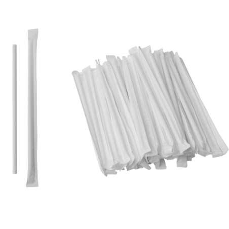 White paper straws