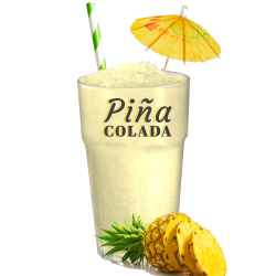 Pina colada cocktail