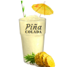 Pina colada cocktail