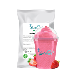 Sorbet powder mix with Strawberry flavor