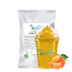 Sorbet powder mix with Tangerines flavor