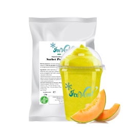 Sorbet powder mix with Melon flavor