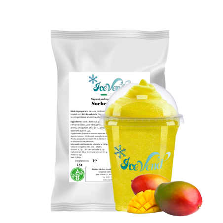 Sorbet powder mix with Mango flavor