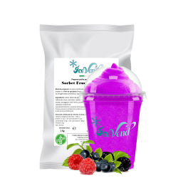 Sorbet powder mix with Forest fruits flavor