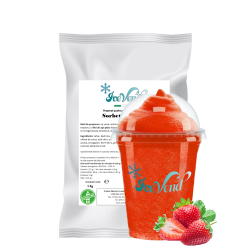 Sorbet powder mix with Strawberry flavor