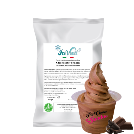 Chocolate soft serve ice cream IceVend mix