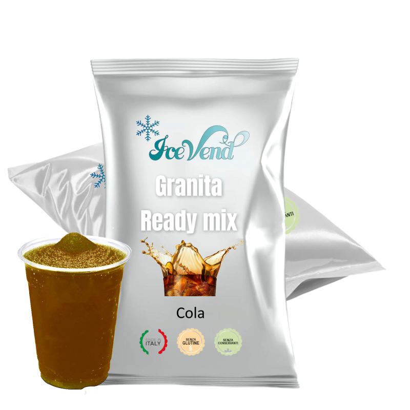 Granita powder mix with Cola flavor