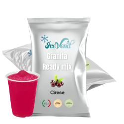 Granita powder mix with cherry flavor