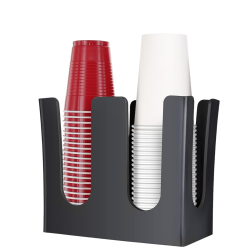 Cups and lids rack