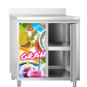 Slush machine stainless steel counter