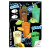 Sticker poster A1 Frozen cocktails