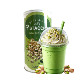 Frappé powder mix with salted pistachio taste