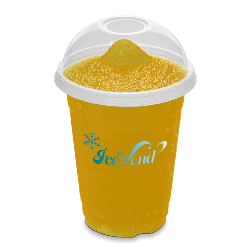 Mango and passion fruit slushie