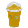 Mango and passion fruit slushie